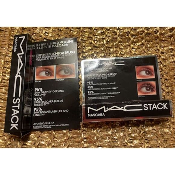 *SALE* MAC Stack Mascara Duo Set Full-Size and Travel NEW $45 - Picture 1 of 1